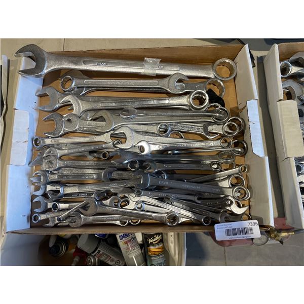 Lot of AssortedÂ Metal Wrenches in Various Sizes and Types