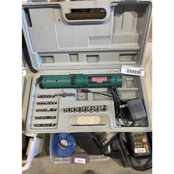 Mechanics Forge Electric Screwdriver Set with Charger and Bits