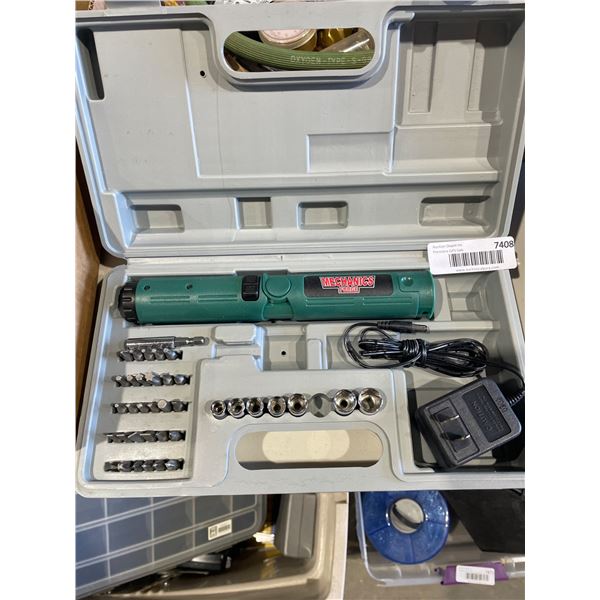 Mechanics Forge Electric Screwdriver Set with Charger and Bits