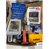 Image 1 : Lot of AssortedÂ Tools and Office Accessories, Including Dewalt Case and Rolodex