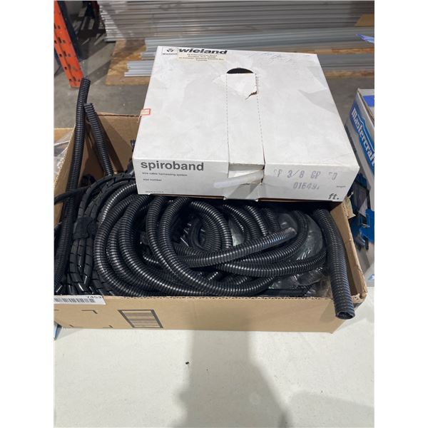 Bundle of Spiroband Cable Management and Assorted Zip Ties