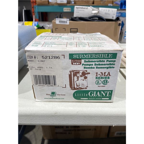 Little Giant 1-NA Series 1/200 HP Submersible Pump