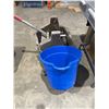 Image 1 : Commercial Mop Bucket with Wringer and Blue Cleaning Bucket