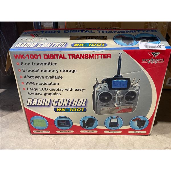 WK-1001 Digital Transmitter Radio Control System with Accessories