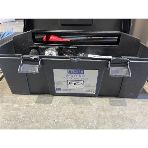 Storage N' Stuff 19-Inch Tool Box With Miscellaneous Contents
