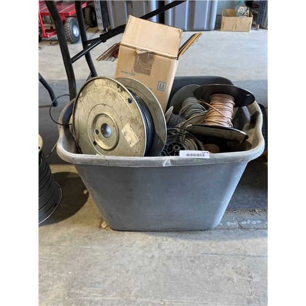 Lot of AssortedÂ Electrical Wire Spools and Conductors