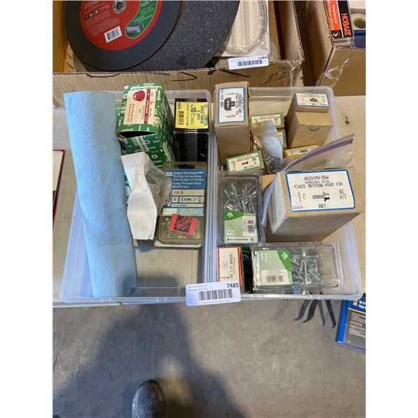 Lot of AssortedÂ Hardware Components Including Screws, Nuts, And Washers