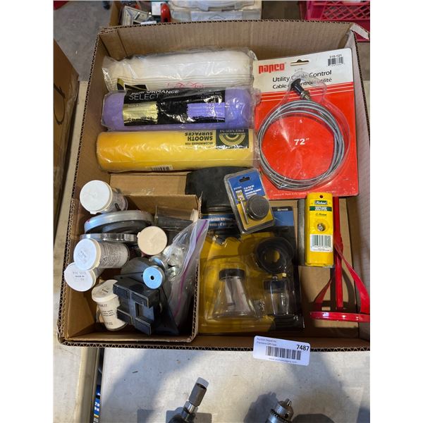 Lot of AssortedÂ Hardware and Supplies Lot with Assorted Tools and Materials