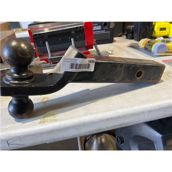 Dual Hitch Ball Mount with Two Size Options, Metal Construction