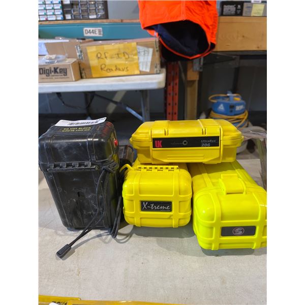 Lot of AssortedÂ Protective Equipment Cases Including UK Mini Q40 eLED