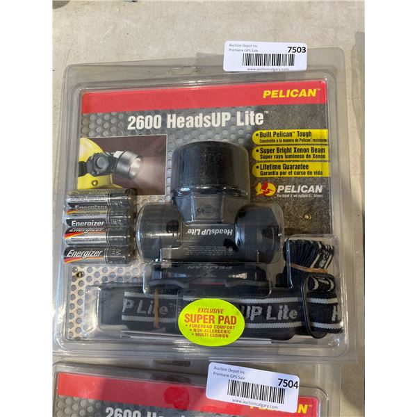 Pelican 2600 HeadsUP Lite Headlamp With Accessories