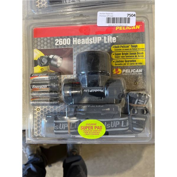 Pelican 2600 HeadsUP Lite Headlamp With Accessories