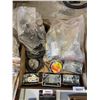 Image 2 : Lot of Assorted Electrical Components Including Wiring, Receptacles, and Outlet Boxes