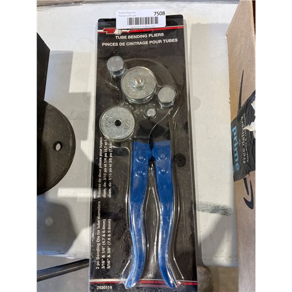 Tube Bending Pliers with Blue Grips