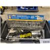 Image 2 : Powerbuilt 9-Piece SAE Socket Set and 12-1/2 inch Tool Box