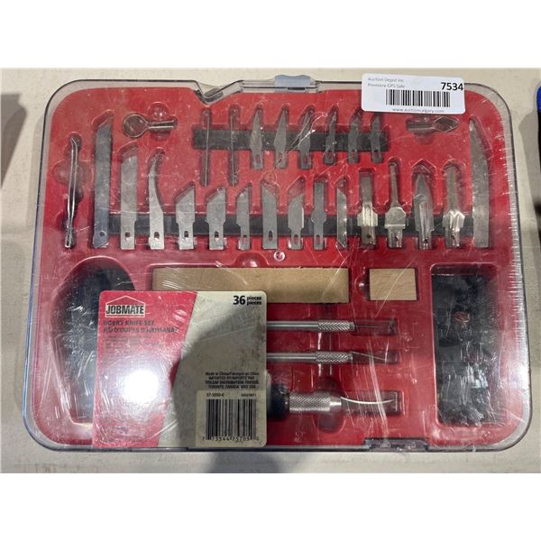 Jobmate Hobby Knife Set, 36 Pieces