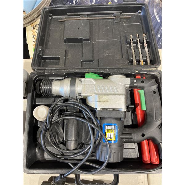 Power Fist Rotary Hammer Drill with Accessories