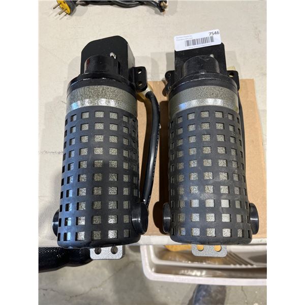 Lot of 2 Industrial Electric Motors with Protective Grids