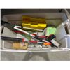 Image 1 : Lot of AssortedÂ Cleaning Tools Including Brushes, Sponges, and Handles