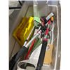 Image 2 : Lot of AssortedÂ Cleaning Tools Including Brushes, Sponges, and Handles