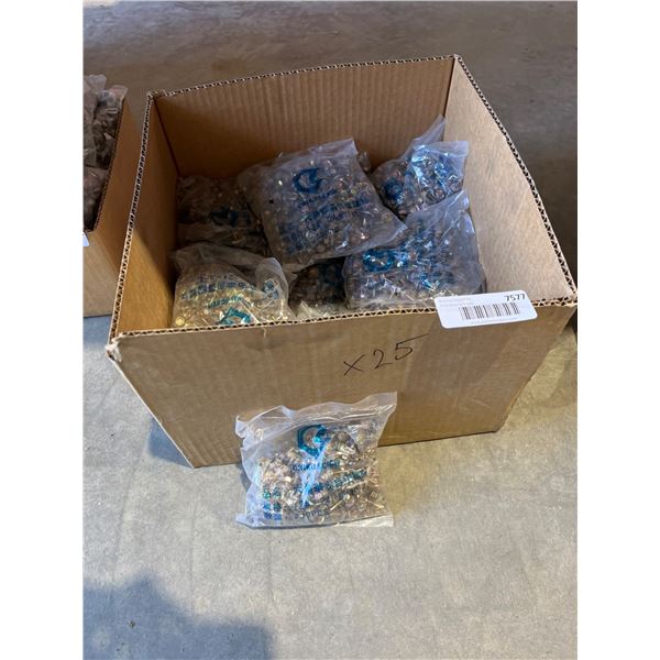 Lot of 25 Chiku Screw Hex Head Screws, 200 pcs per Bag