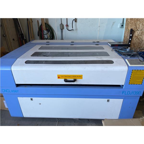 CNC Laser Engraving and Cutting Machine FLDJ1390 With CW-5000 Industrial Chiller