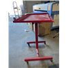 Image 3 : Adjustable Rolling Red Mechanicâ€™s Tray Table with Swivel Casters