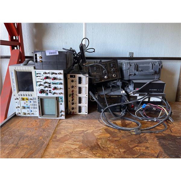 Electronics Lot Featuring Circuit Specialists CSI 825A++ and Various Laboratory Equipment