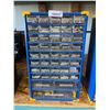 Image 1 : Blue And Yellow Multi-Drawer Storage Organizer With Miscellaneous Contents