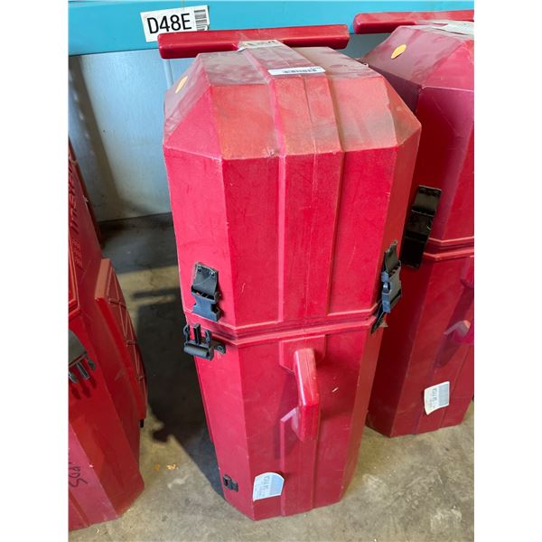 Nomadic Instand Red Hard Transport Case with Display Light Set Components