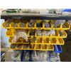Image 3 : Mobile Rolling Steel Shelf With Plastic Bins Containing Assorted Fasteners And Hardware