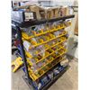 Image 3 : Mobile Rolling Steel Shelf With Plastic Bins Containing Assorted Fasteners And Hardware