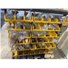 Image 4 : Mobile Rolling Steel Shelf With Plastic Bins Containing Assorted Fasteners And Hardware