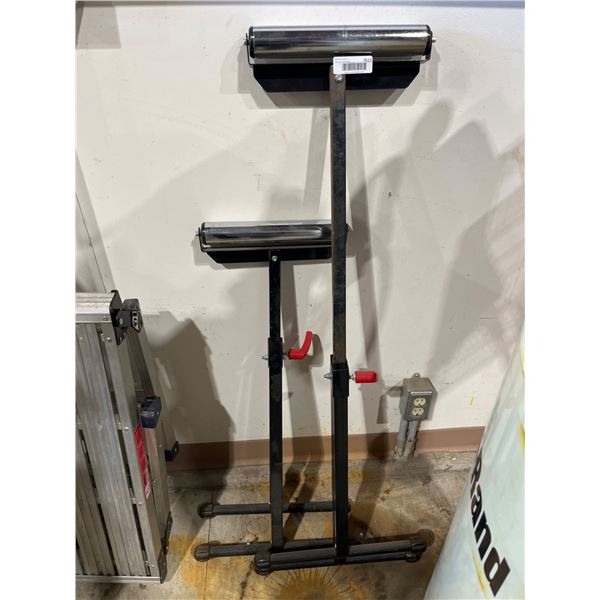 Lot of 2 Adjustable Roller Stand Set with Metal Bases
