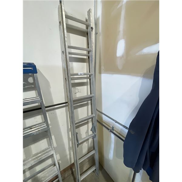 16ft Lite Aluminum Extension Ladder with Adjustable Height