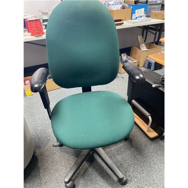 Ergonomic Office Chair with Adjustable Arms and Swivel Base