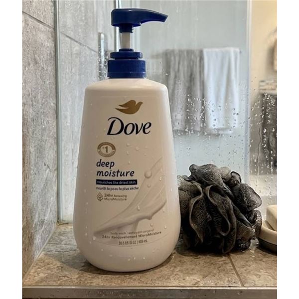 Dove Deep Moisture Body Wash Pump, 34 oz