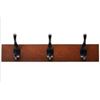 Image 1 : Amazon Basics Wall Mounted Coat Rack - 3 Modern Hook, Espresso
