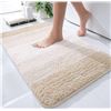 Image 1 : Olannly Luxury Microfiber Bath Mat, 24x36 Inches, Light Beige