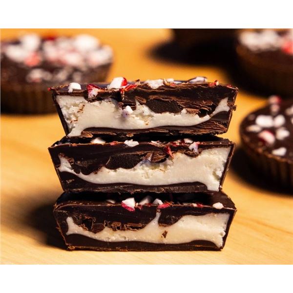 Chocxo Dark Chocolate Peppermint Cups, 98g (4 Bags Total)