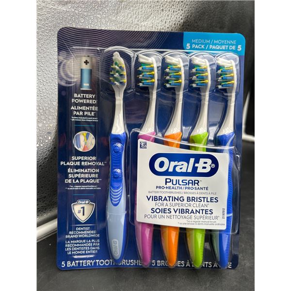 Oral-B Pulsar Pro-Health Medium Toothbrushes 5 Pack