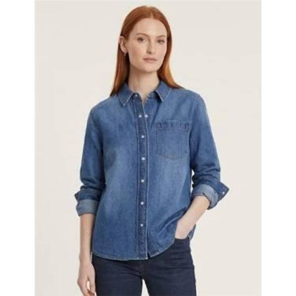 Lucky Brand Denim Shirt, M/M, Long Sleeve Button Up