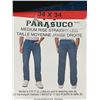 Image 3 : Parasuco Medium Rise Straight Leg Denim Jeans, Size 34 x 34