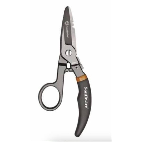 Southwire S5N Professional Diagonal Snips with 19 & 23 AWG Wire Stripping Notches