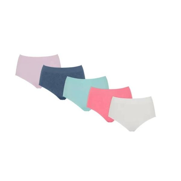 Jones New York Signature Seamless Brief 5-Pack, Size XXL