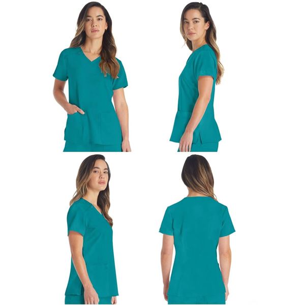 Dickies EDS Essentials V-Neck Top Model DK615, Size M, Teal