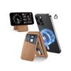 Image 1 : Tieszen Magnetic Wallet for MagSafe, Brown with Adjustable Stand