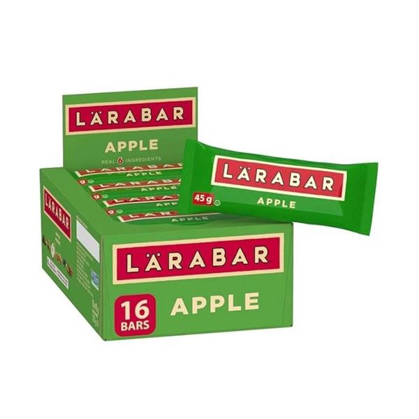 LÃ„RABAR Apple, Fruit and Nut Energy Bar, Pack of 16 Bars, Gluten Free, Vegan, Family Pack,