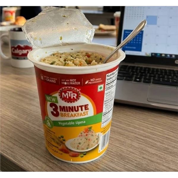MTR 3 Minute Breakfast Veggie Upma, 6 Cups X 80g Each