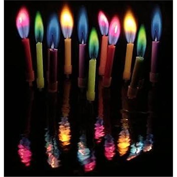 Samrok Color Flame Candles 12X 12 PACKS
